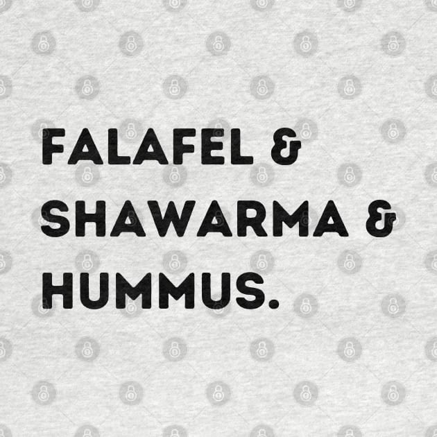 Falafel & Shawarma & Hummus by stickersbyjori